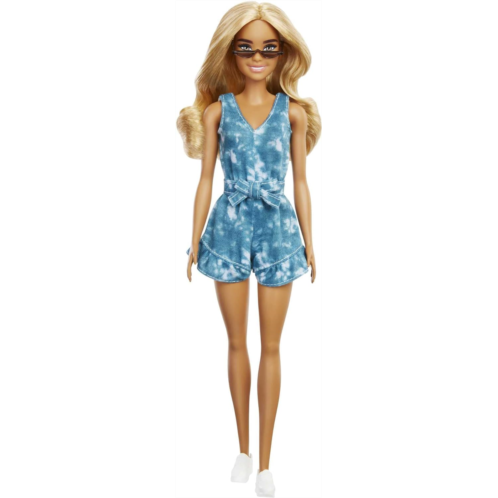 Barbie Fashionistas Doll # 173, Tie-Dye Romper, Toy for Kids 3 to 8 Years Old