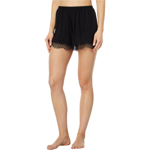Skin Pima Cotton with Lace Shorts