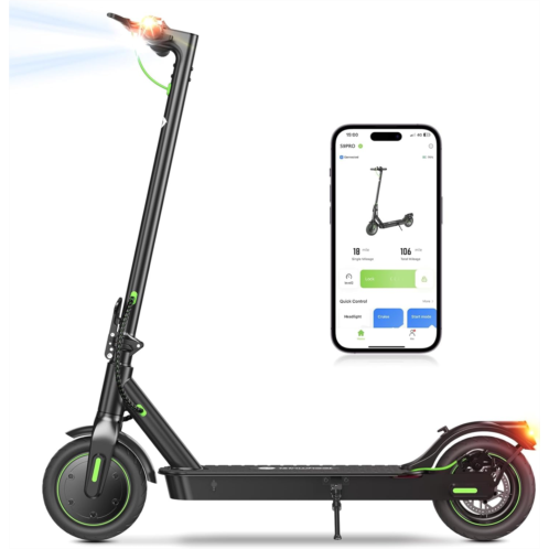 isinwheel Electric Scooter 19-31 Miles Range,19/21MPH Top Speed, 350/500/750W Motor Cruise Control Electric Scooter Adults for Commute Dual Braking System Scooter for Adults/Youth