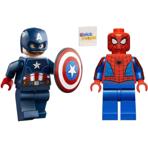 LEGO Superheroes Combo: Captain America with Mjolnir and Spider-Man with Printed Arms