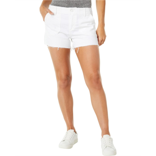 Paige Mayslie Utility Shorts in Crisp White