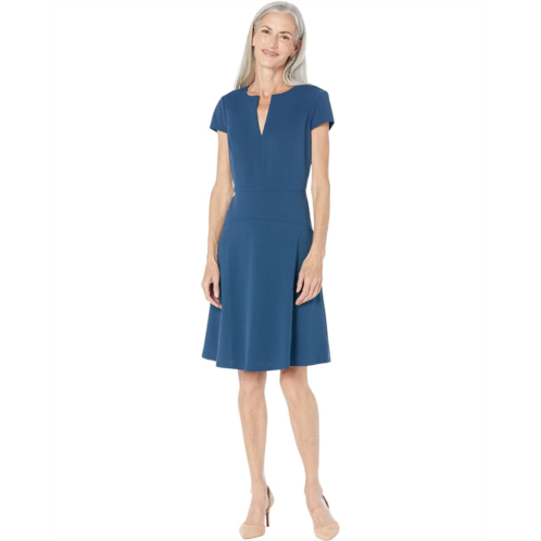 Maggy London Cap Sleeve Mini Dress with Skirt Yoke