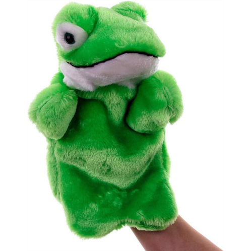 ZUXUCUVU Plush Puppets Frog Hand Puppet Animals Toys for Kids Imaginative Pretend Play Storytelling Green