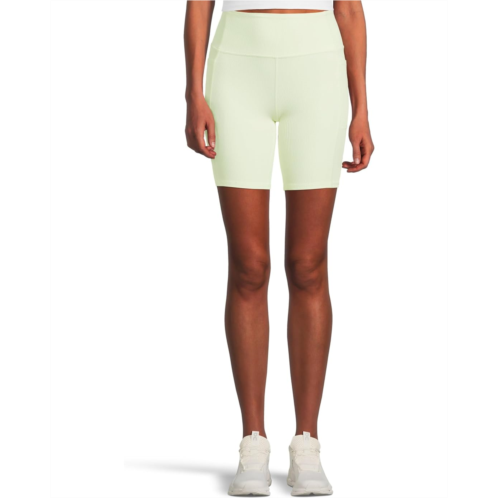 SKECHERS Go Walk Ribbed High Waist 8 inch Bike Shorts