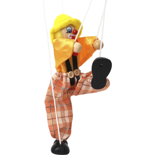 Clobeau Marionette Puppets Clown Doll String Puppets Hand Marionette Puppet Adult Wooden Marionette Interactive Puppets Dolls String Puppet Doll Hand Puppet