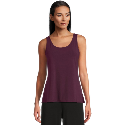 Womens Eileen Fisher Fine Stretch Jersey Knit Scoop Neck Tank