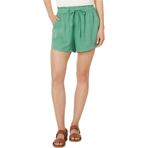 Faherty Laguna Linen Tie Waist Shorts