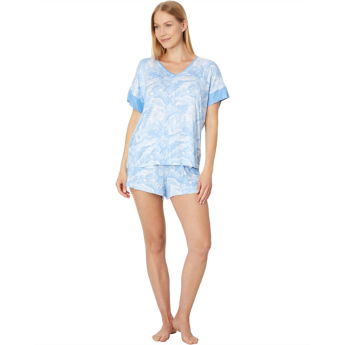 Womens Tommy Bahama Short Sleeve Short PJ Set