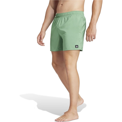 Mens adidas Solid CLX Short-Length Swim Shorts