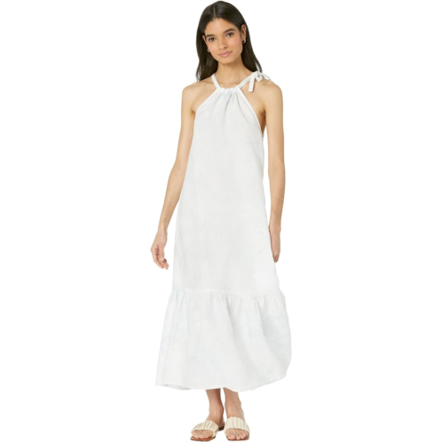 Bella dahl Ruffle Hem Halter Maxi Dress