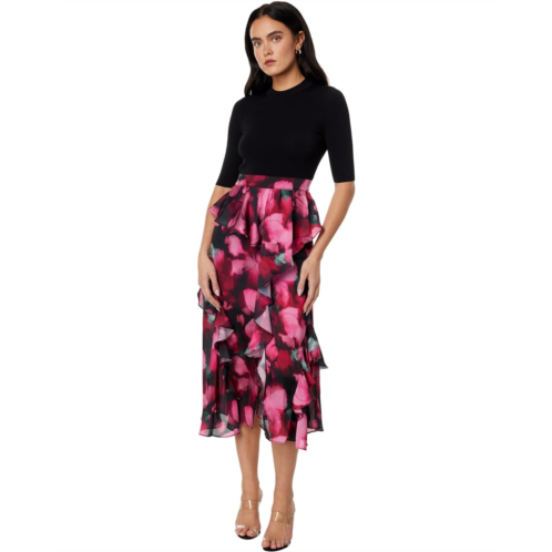 Ted Baker Darciia Fitted Knit Bodice Dress with Ruffle Skirt