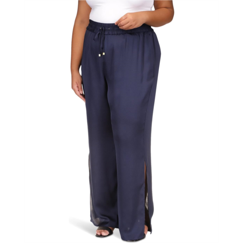 Womens MICHAEL Michael Kors Plus Size Solid High Slit Pants