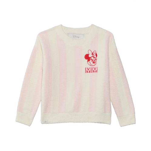 Barefoot Dreams Kids Cozychic Lite Toddler Disney Minnie Stripe Pullover(Toddler)