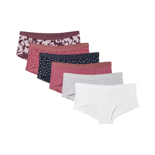 Womens PACT Everyday Boyshorts 6-Pack