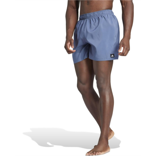 Mens adidas Solid CLX Short-Length Swim Shorts