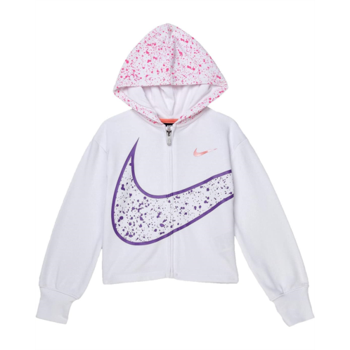 Nike Kids Splatter Swoosh Full Zip Hoodie (Toddler/Little Kids)