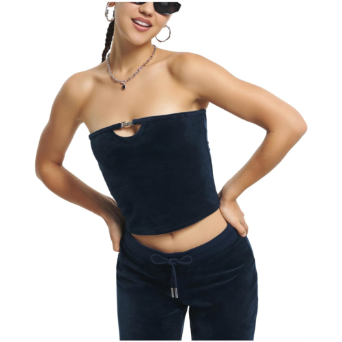 Womens Juicy Couture Solid Long Tube Top With Hardware