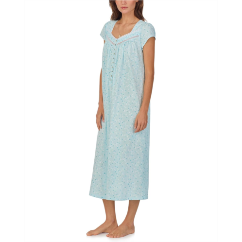 Womens Eileen West Cap Sleeve Long Nightgown