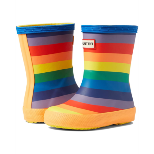 Hunter Kids Original First Classic Rainbow Print Wellington Boots (Toddler/Little Kid)