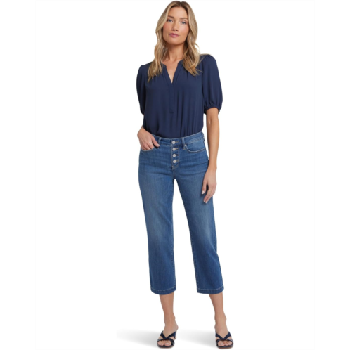 Womens NYDJ Relaxed Piper Crop with 1 Hem Jeans in Costa Brava