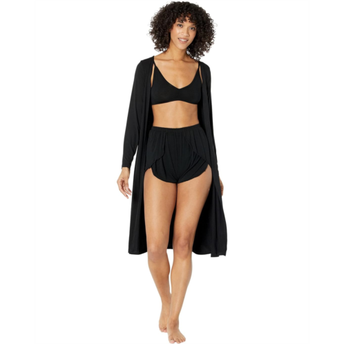 Kickee Pants Sleeping Bra Tulip Shorts & Duster Robe Set