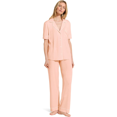 Womens Eberjey Gisele Short Sleeve Pant Pj Set