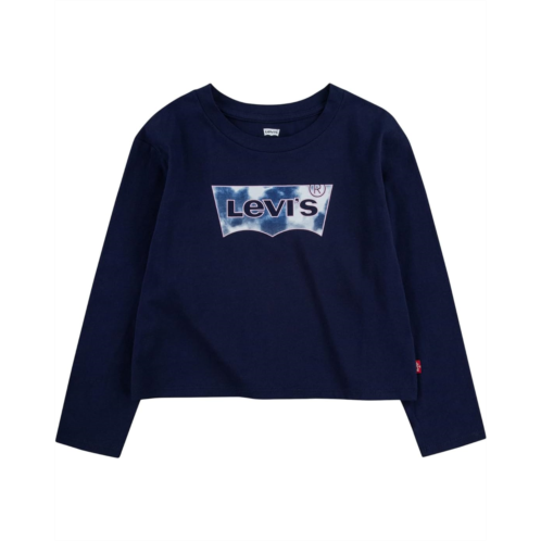 Levi  s Kids Cropped Long Sleeve Tee Shirt (Little Kids)