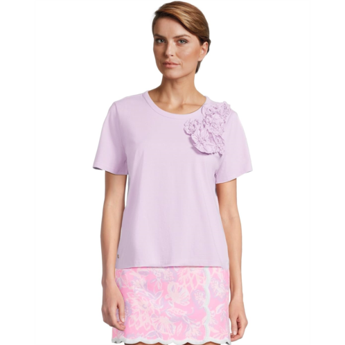 Womens Lilly Pulitzer Clairmont Rosette Knit Top