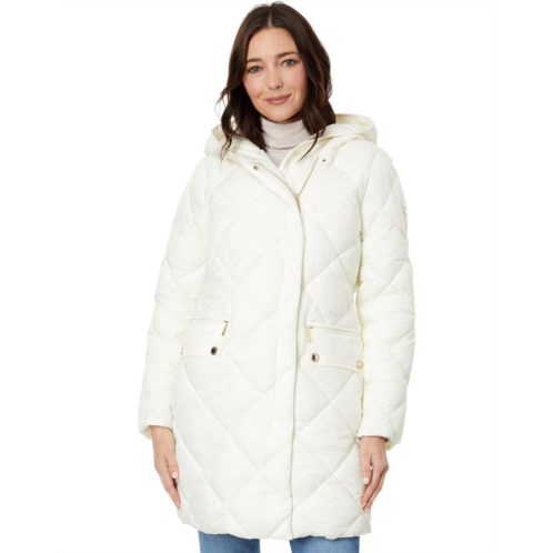 Womens MICHAEL Michael Kors Hooded Long Quilt Puffer M426079C68