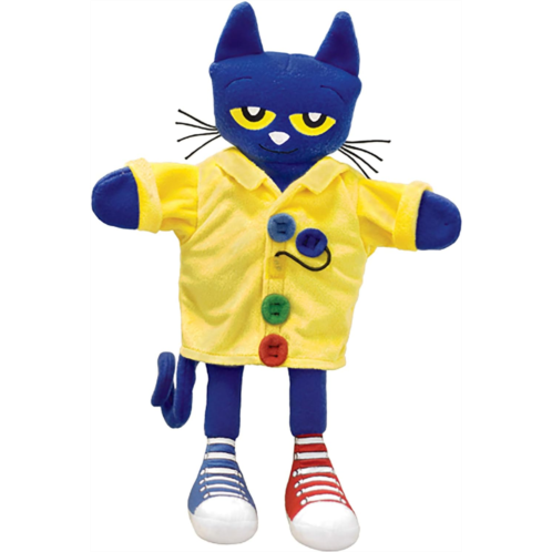 MerryMakers Pete the Cat and His Four Groovy Buttons Hand Puppet, 14.5-Inch