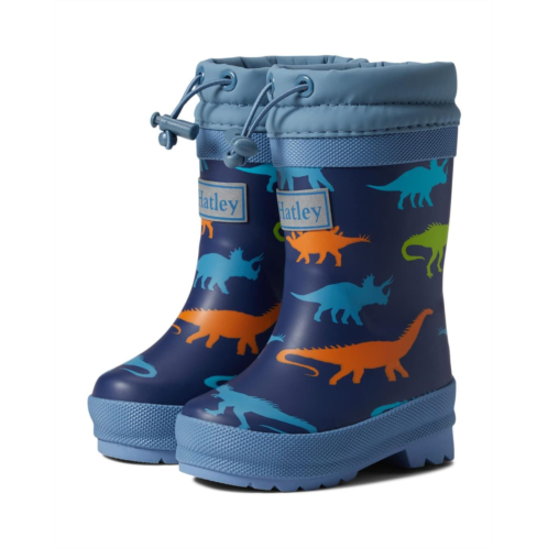 Hatley Kids Dino Silhouettes Sherpa Lined Rain Boots (Toddler/Little Kid/Big Kid)