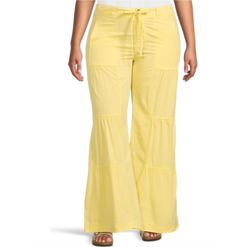 Womens XCVI Terraced Wide Leg Pants