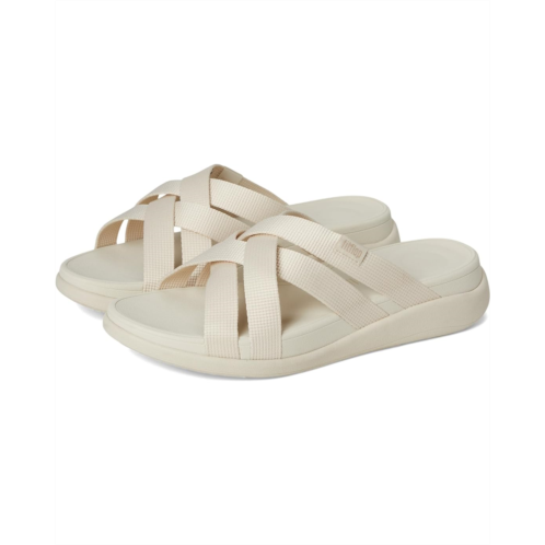 Womens FitFlop F-Mode Go Webbing Flatform Strappy Slides