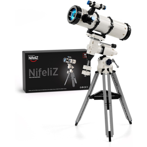 Nifeliz Astronomical Telescope, Authentic Telescope Building Block Set, Collectible Telescope Display Kit for Gift Giving (780 Mini Pieces)
