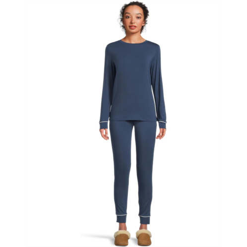 Womens Eberjey Gisele Crew Neck Pajama Set