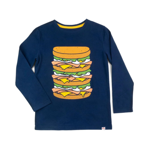 Appaman Kids Graphic Long Sleeve Tee - Bacon, Eggs & Cheese (Toddler/Little Kid/Big Kid)