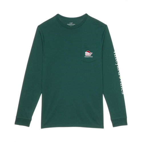 Vineyard Vines Santa Long Sleeve Tee (Toddler/Little Kid/Big Kid)