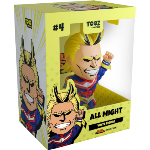 Youtooz All Might Figure, 4.9 inch All Might Vinyl Figure, Collectible All Might Figurine, Anime Inspired by Youtooz My Hero Academia Anime Collection