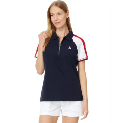 Tommy Hilfiger Color-Block Raglan Zip Polo