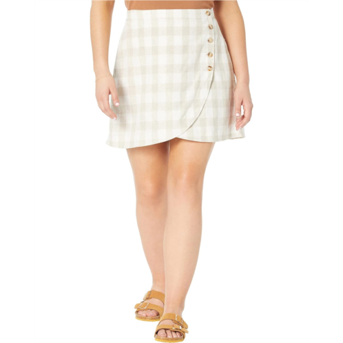 Madewell Linen-Blend Tulip-Hem Mini Skirt: Undyed Edition