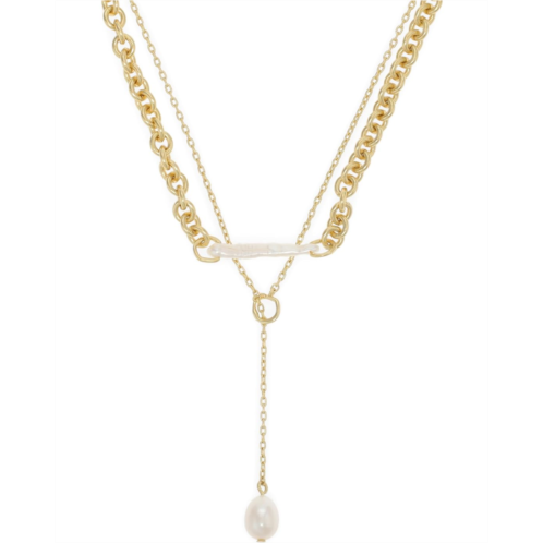 Madewell Two-Pack Casted Pearl Necklace Set