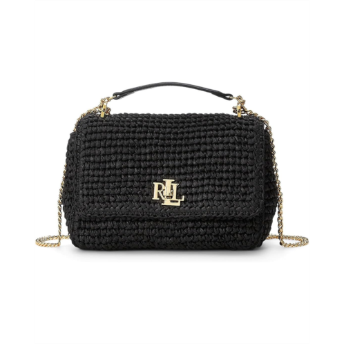 POLO RALPH LAUREN Lauren Ralph Lauren Woven Straw Medium Sophee Bag