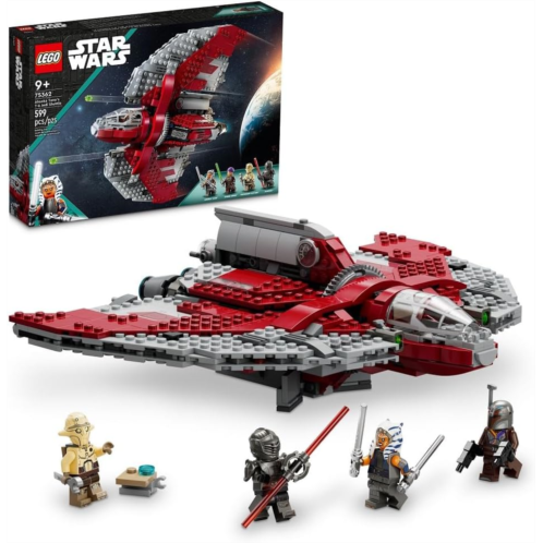 LEGO Star Wars Ahsoka Tanos T-6 Jedi Shuttle, Star Wars Playset Based on the Ahsoka TV Series, Show Inspired Building Toy for Ahsoka Fans Featuring a Buildable Starship and 4 Star