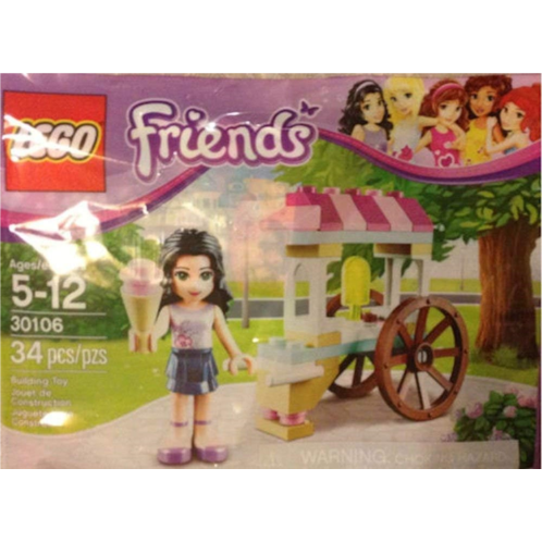 Lego Friends Polybag 30106 Emma with Ice Cream Cart Stand