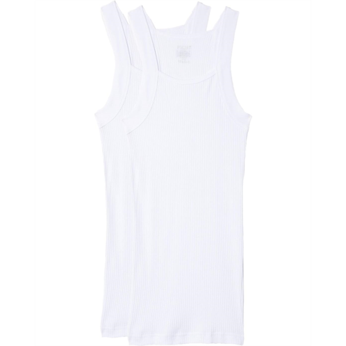 Mens 2(X)IST 2-Pack ESSENTIAL Square-Cut Tank