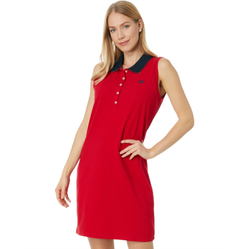 Womens Tommy Hilfiger Sleeveless Solid Polo Dress