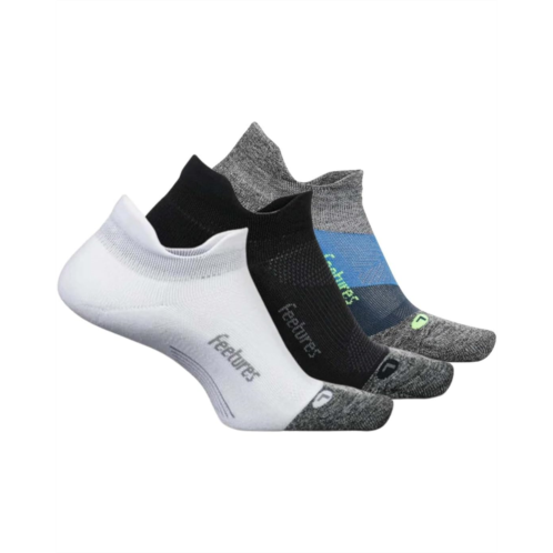 Unisex Feetures Elite Light Cushion No Show Tab 3-Pair Pack