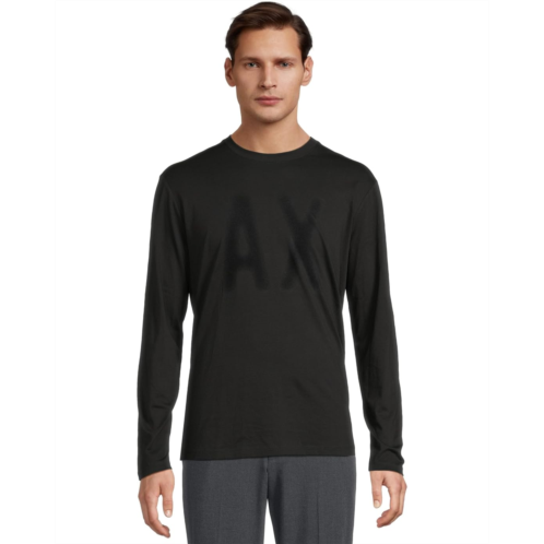 Mens Armani Exchange Aix Armani ExchangeS Long Sleeve Tee With Logo