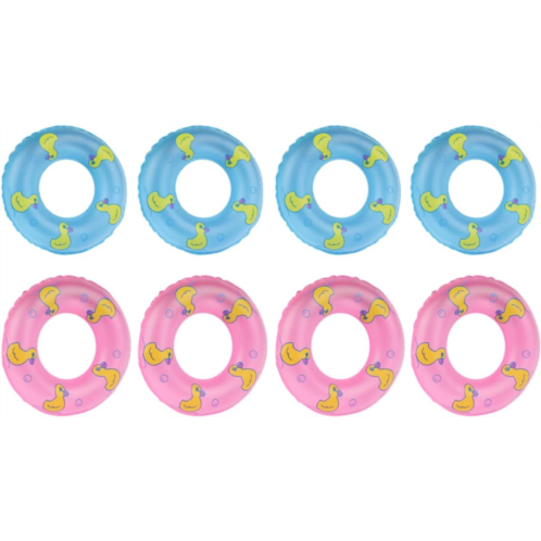 Toyvian Mini Swimming Ring Inflatable Swim Ring 10pcs Dolls Swimming Pool Party Favors Baby Pool Float Swimming Rings for Kids Ring Plastic Mini Mini Swim Tube Swimming Ring Toy, R