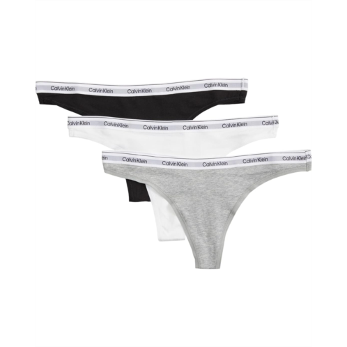 Womens Calvin Klein Underwear Modern Logo Thong 3-Pack